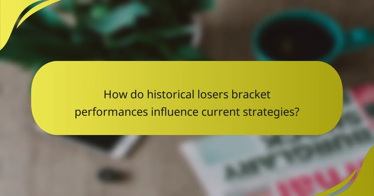 How do historical losers bracket performances influence current strategies?